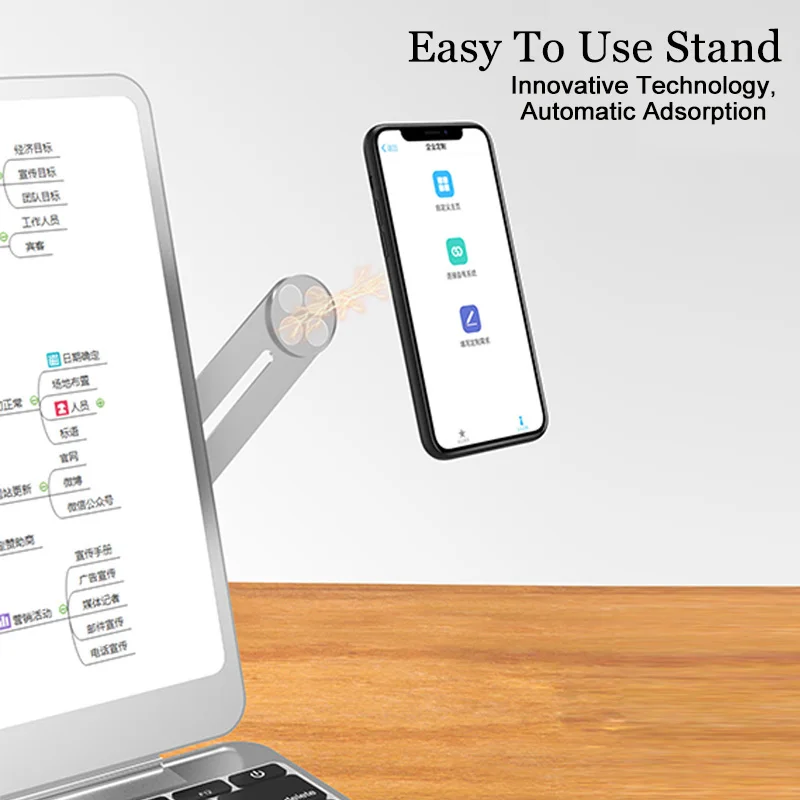 Регулируемый держатель для экрана боковое Крепление ноутбука подключение