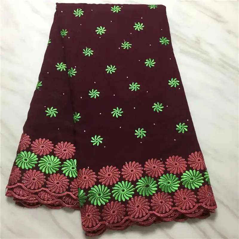 2019 супер качество Африканский Чистый хлопок швейцарское голосовое кружево с