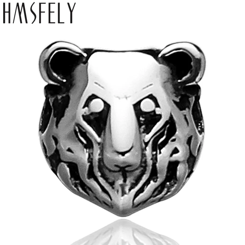 Бусины Из Нержавеющей Стали медвежьи HMSFELY 316L аксессуары для самостоятельного