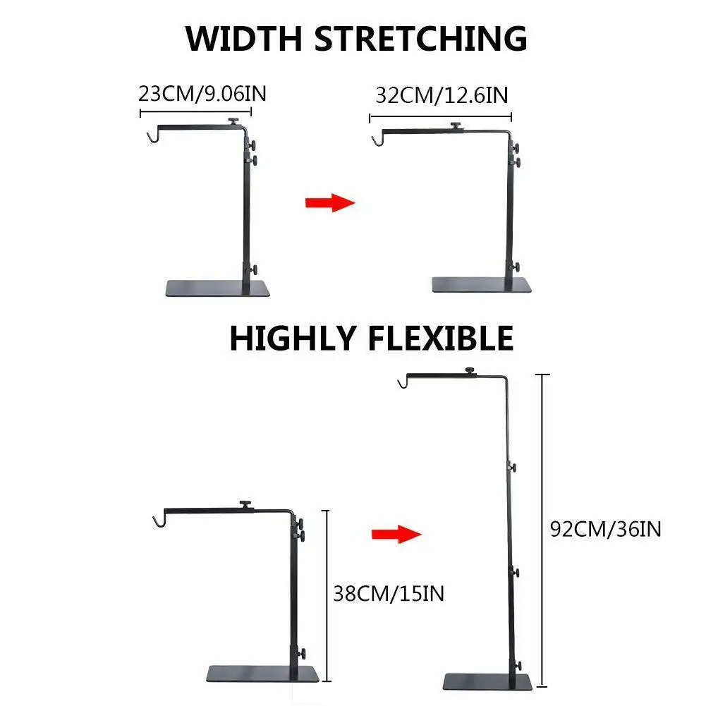 

Reptile Lamp Stand Heating Lamp Holder Adjustable Telescopic Metal Light Hanger Holder Promotion