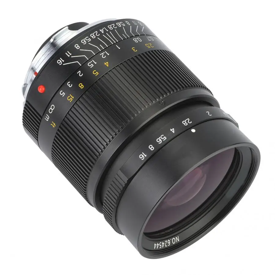 7artisans 28 мм F1.4 объектив с большой диафрагмой ручной фокус широкоугольный объектив для Leica M Mount сплав черный