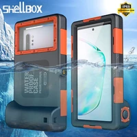 waterproof swimming case for samsung s21 ultra s20 s10 s9 s8 plus coque 15m diving phone cover for samsung note 10 plus note 9 8
