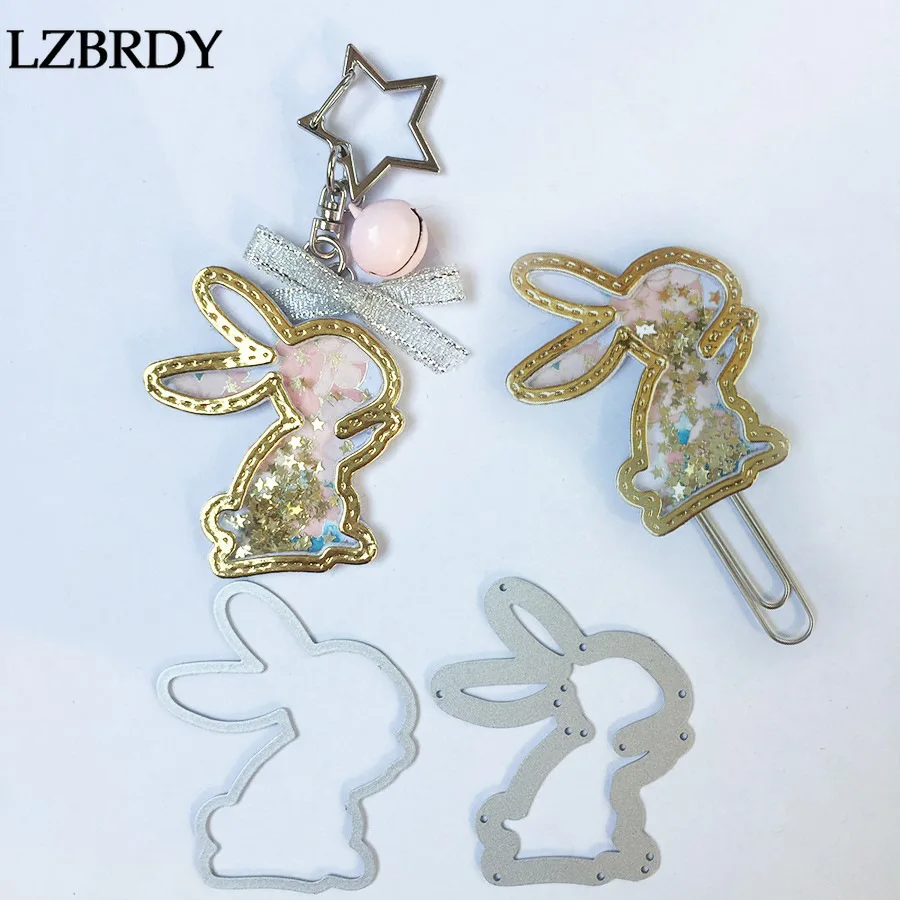 Милые тисненые шейкеры с кроликами металлические режущие штампы Alinacraft высечки