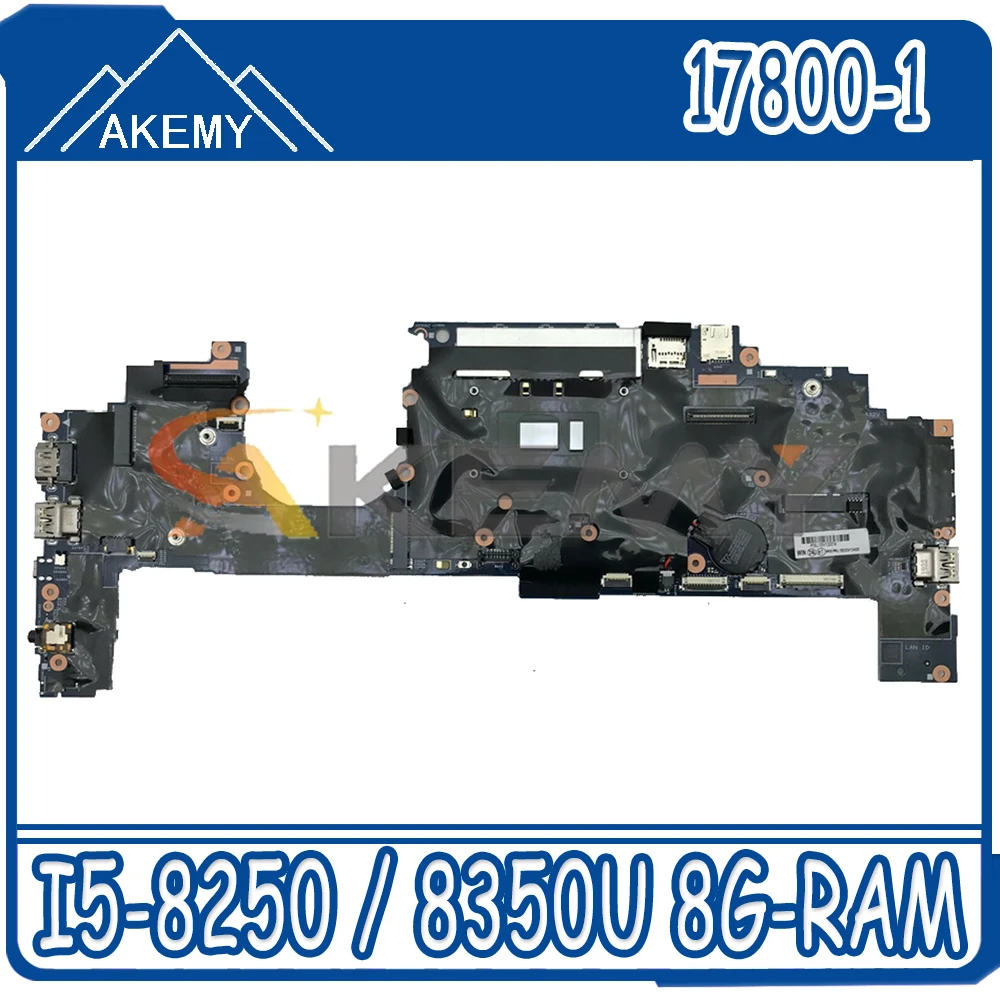 

Для Lenovo ThinkPad X1 Йога 3RD Материнская плата ноутбука 17800-1 W/ I5-8250 / 8350U 8G-RAM FRU 5B20V13402 01YN210 01YN240 материнская плата