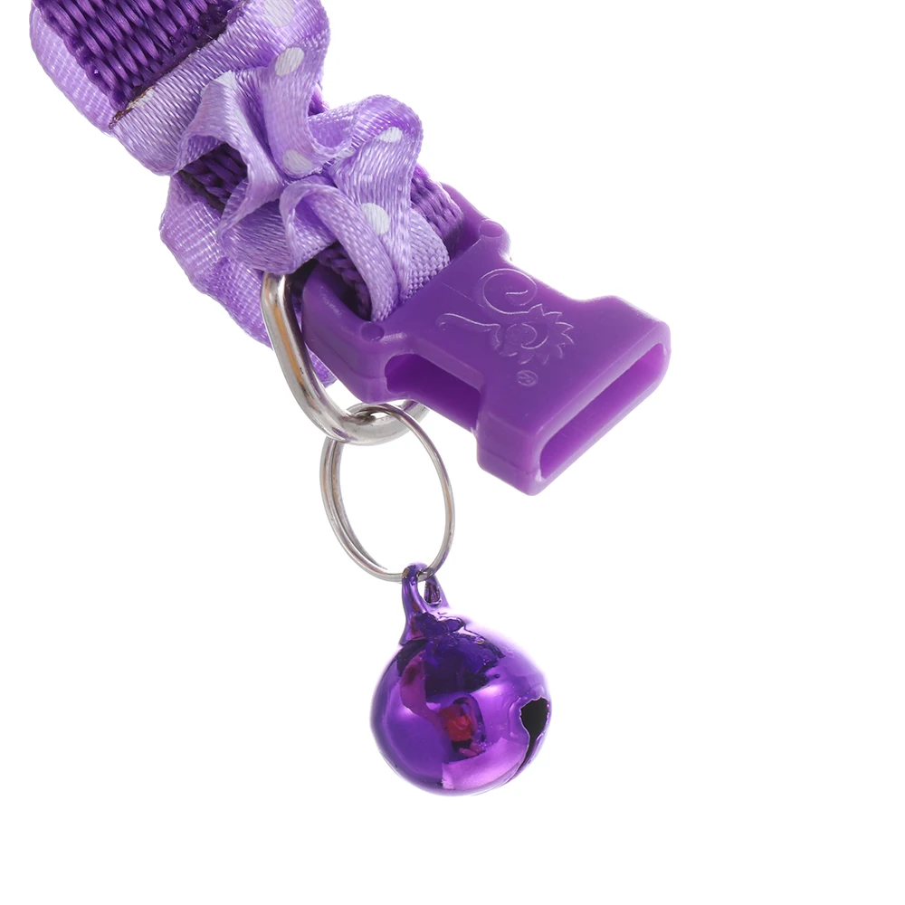 1 шт. кружевная Регулируемая цепочка на шею с подвеской-колокольчиком для собаки |