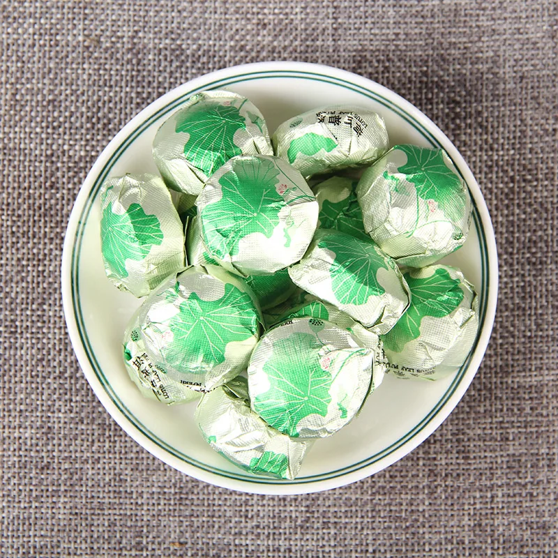 

Чай Yunnan с листьями лотоса, Мини Туо Ча, спелый пуэр, 250 г, чай для похудения, зеленый чай для похудения, забота о здоровье