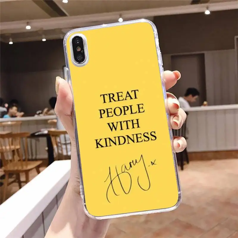 

Pink Styles Treat People With Kindness Phone Case For iphone 12 5 5s 5c se 6 6s 7 8 plus x xs xr 11 pro max Shell Cover Funda
