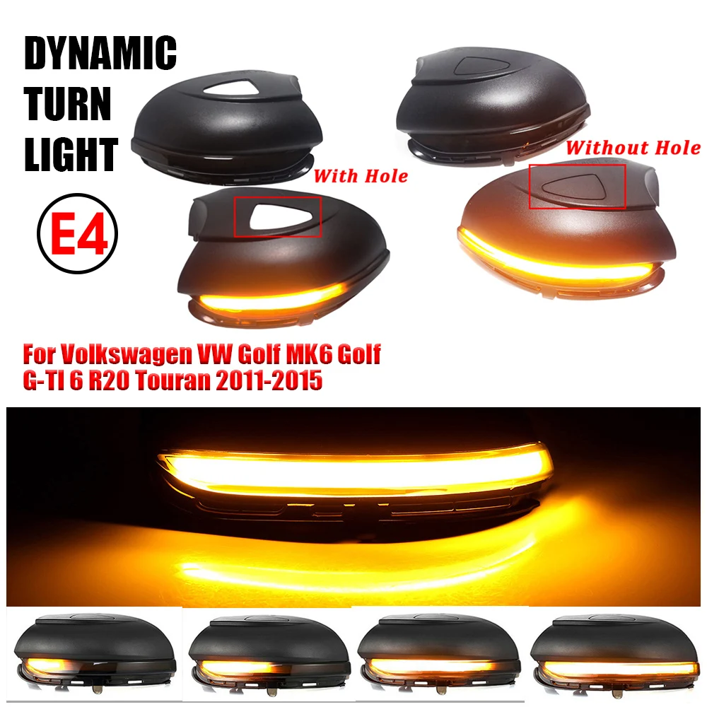 2X евро светодиодный крыло динамический сигнал поворота светильник Зеркало