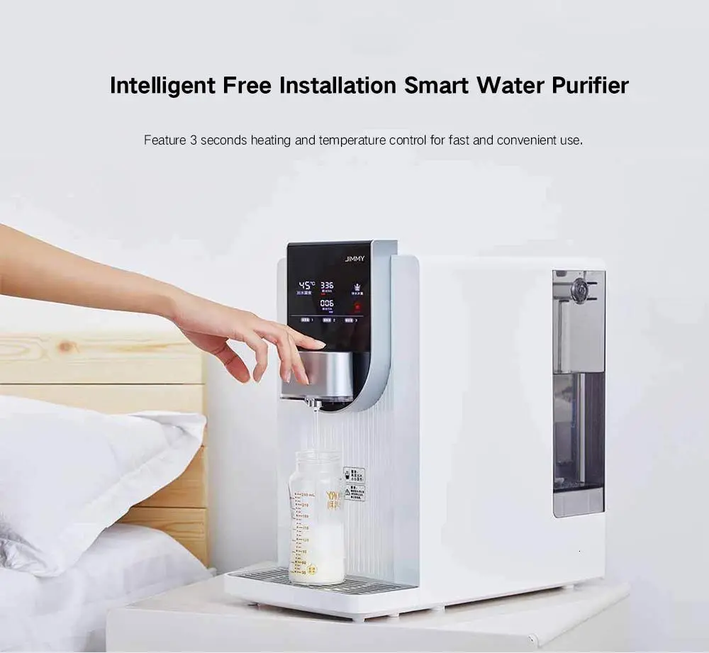 Xiaomi Jimmy Jst-r310 настольный Установка смарт-очиститель воды 4l 7-скорость Температура регулировки дома фильтры для воды, новинка