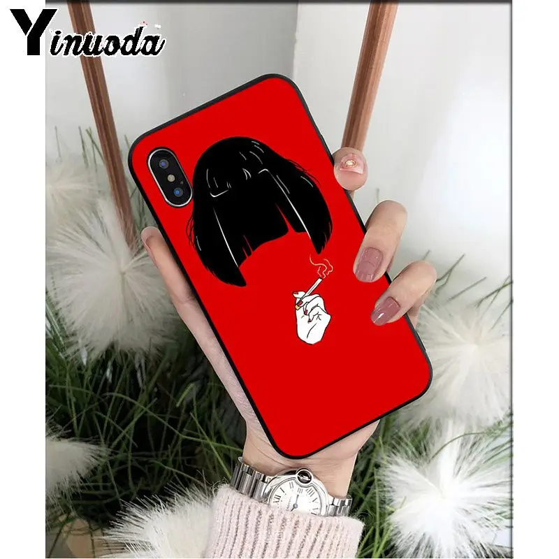 A8 Yinuoda пульпа фантастика ТПУ Мягкий силиконовый чехол для iPhone X XS MAX 6 6S 7 7plus 8 8Plus 5 5S XR - Цвет: A8