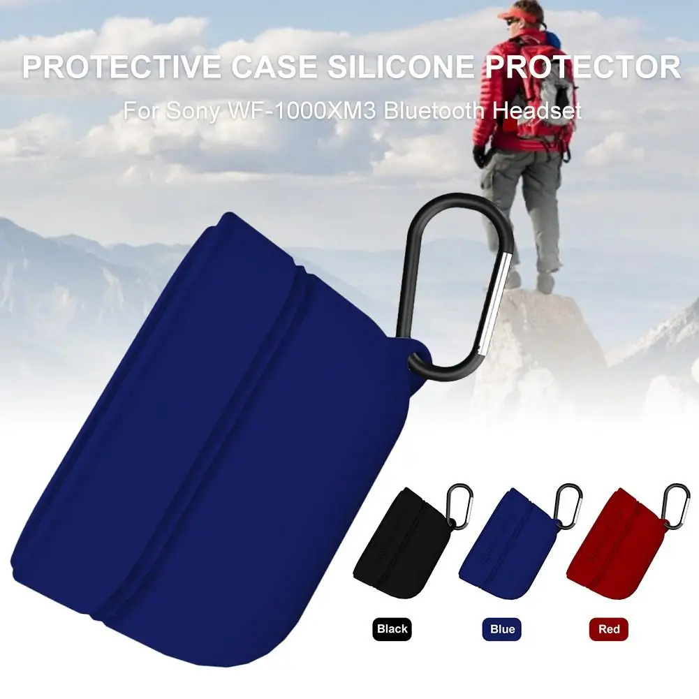 Защитный чехол для Bluetooth гарнитуры силиконовый защитный наушников Sony WF 1000XM3