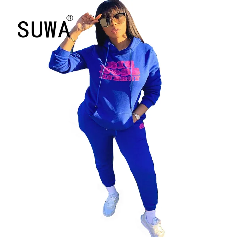 

Loungewear Women Two Piece Outfits Tie Dye Fall Winter Hoodies Sweatshirt Top Baggy Pants Cool Girl Matching Sets Wholesale