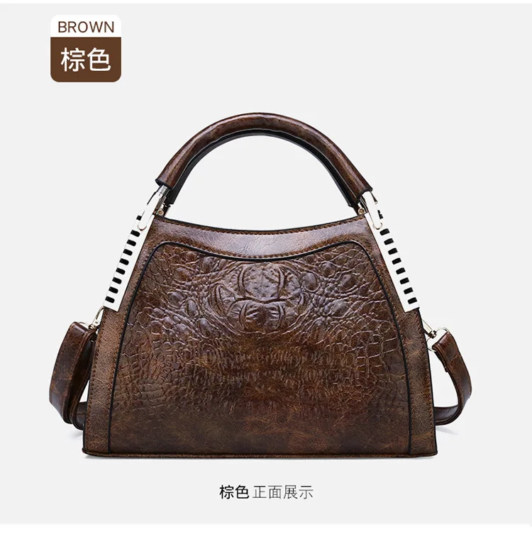 Новые роскошные винтажные женские сумочки Крокодил Аллигатор Tote кошельки мягкие брендовые сумки через плечо кожаные женские сумки на плечо