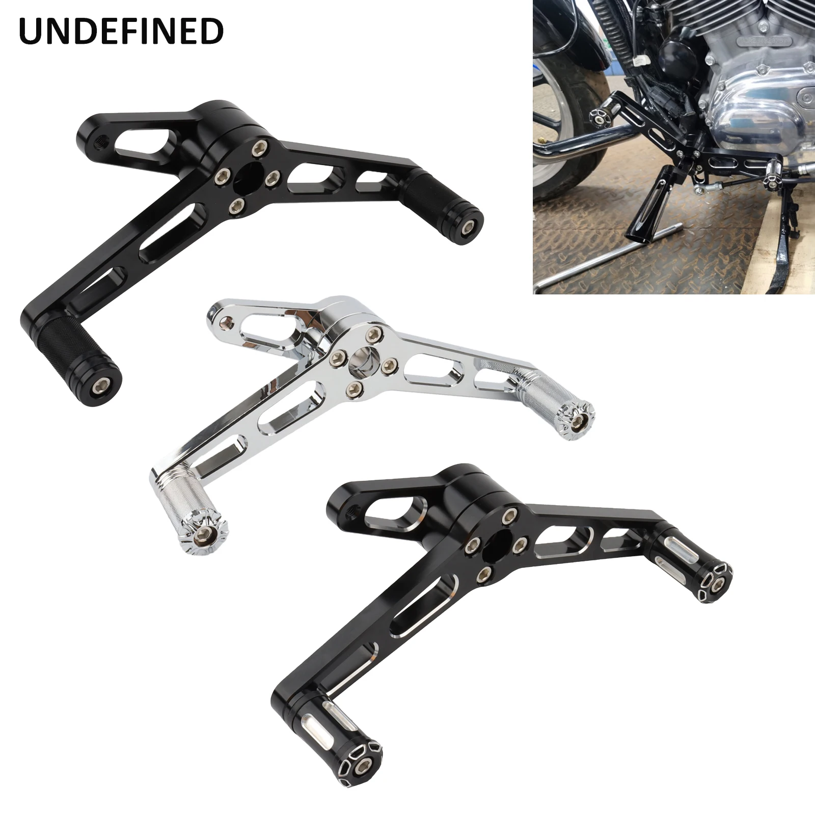 

Motorcycle Heel Toe Shift Levers Pedal Forward Control Shifter Pegs For Harley Sportster Iron XL 883 1200 Custom Low 2004-2018