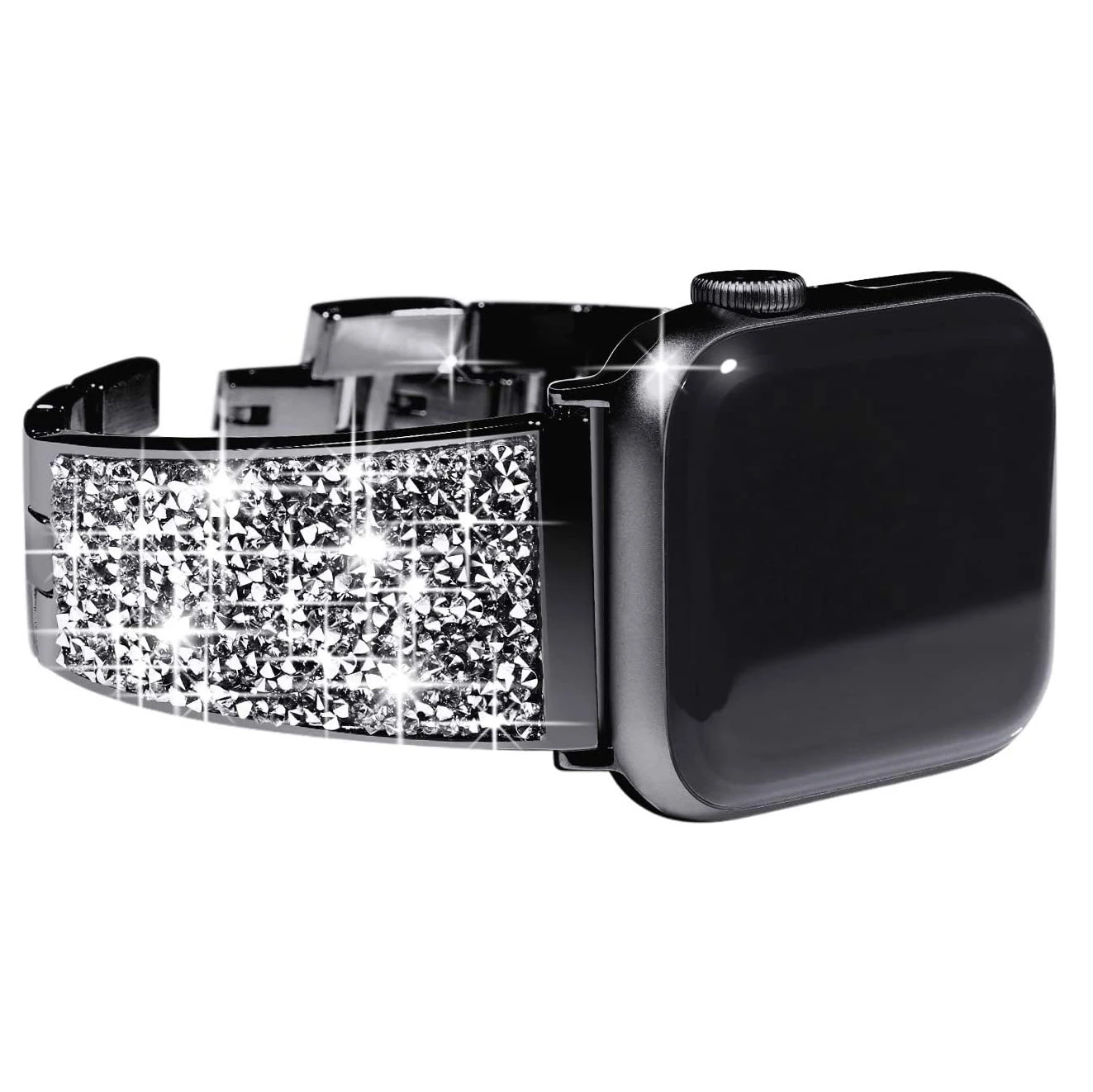 Stainless steel diamond Watchband for apple watch 6 band 44mm 40mm iwatch 42 38mm series 5 4 3 2 accessories Bracelet strap Belt