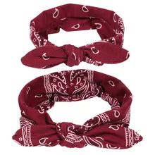 Conjunto de 2 unids/set para madre e hija, Diadema con lazo para niña, accesorios para el cabello, diadema con flores cruzadas familiares para padres e hijos (2)