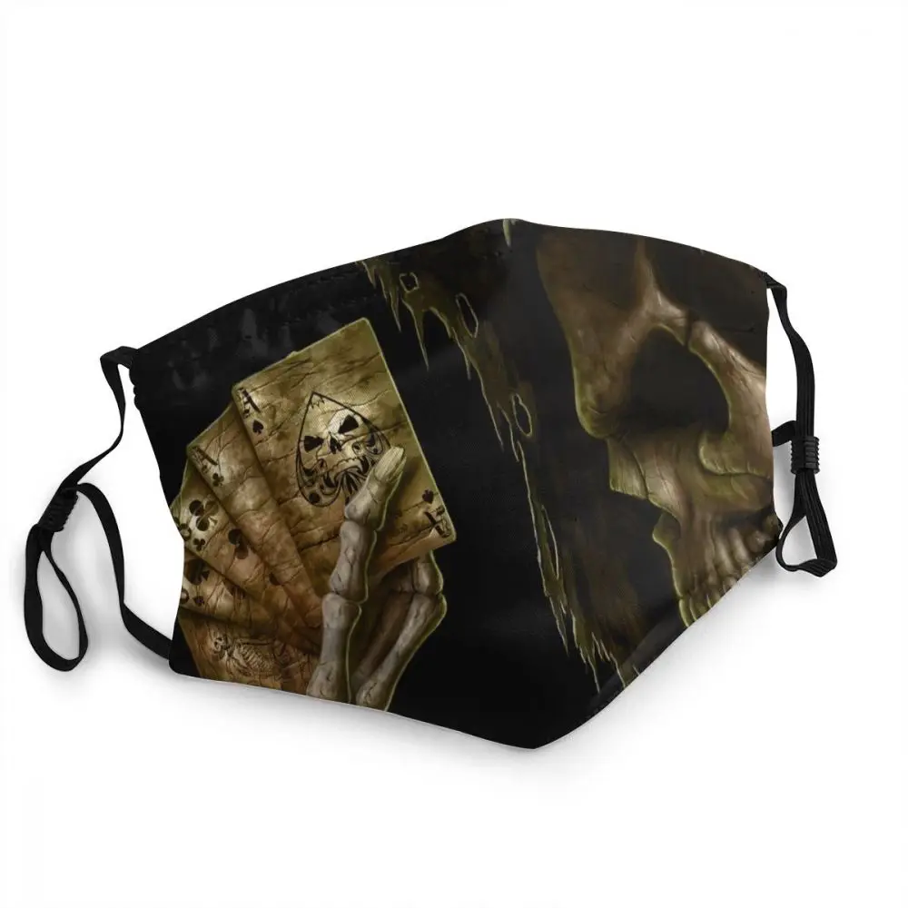 

Маски с узором Grim Reaper, многоразовые маски, противотуманные и пылевые маски, защитные маски с фильтрами, респираторные маски