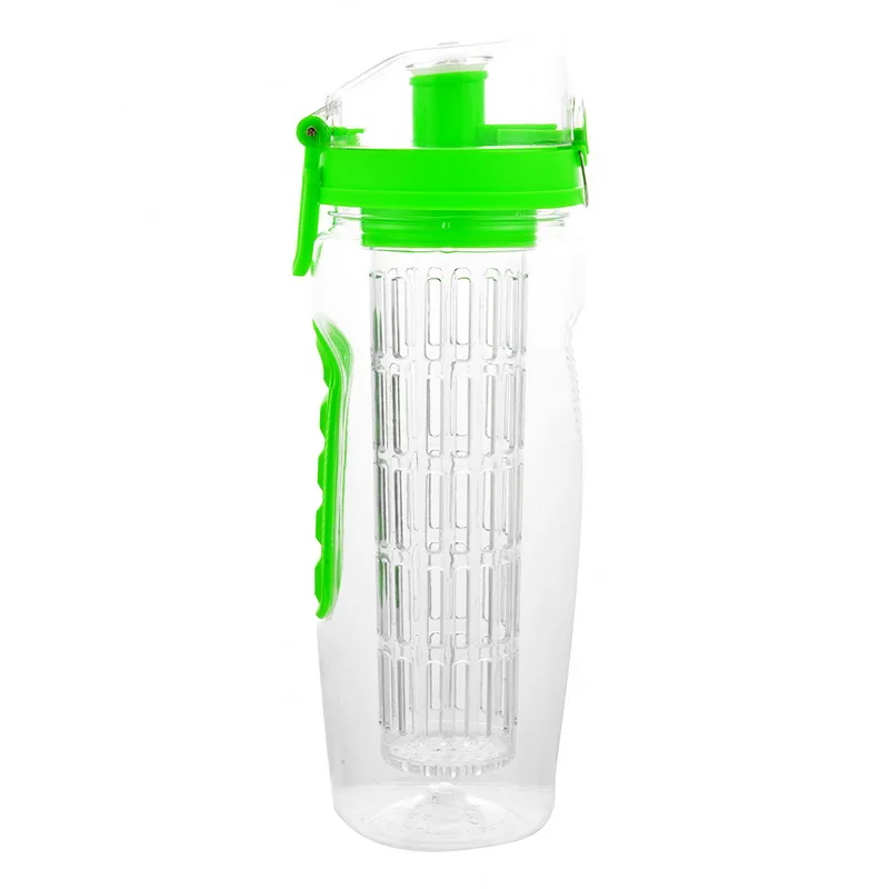 green Dozzlor тритановая бутылка для напитков, портативная велосипедная бутылка, бутылка для заваривания фруктов, сока, шейкер, Спортивная бутылка для воды для альпинизма, путешествия - Цвет: green