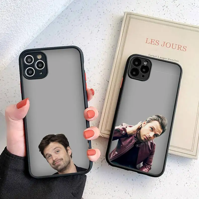 

Sebastian Stan Phone Case For iphone 12 11 8 7 plus mini x xs xr pro max matte transparent cover