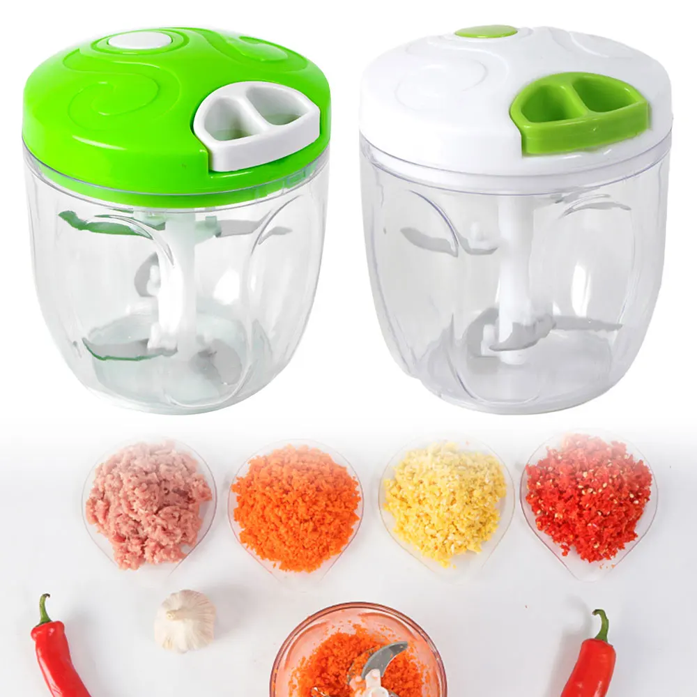 

Kitchen Multi-functional Hand-operated Meat Cutter Manual Fruit Vegetable Grinder Food Chopper Onion Nuts Mincer Shredder 900ml