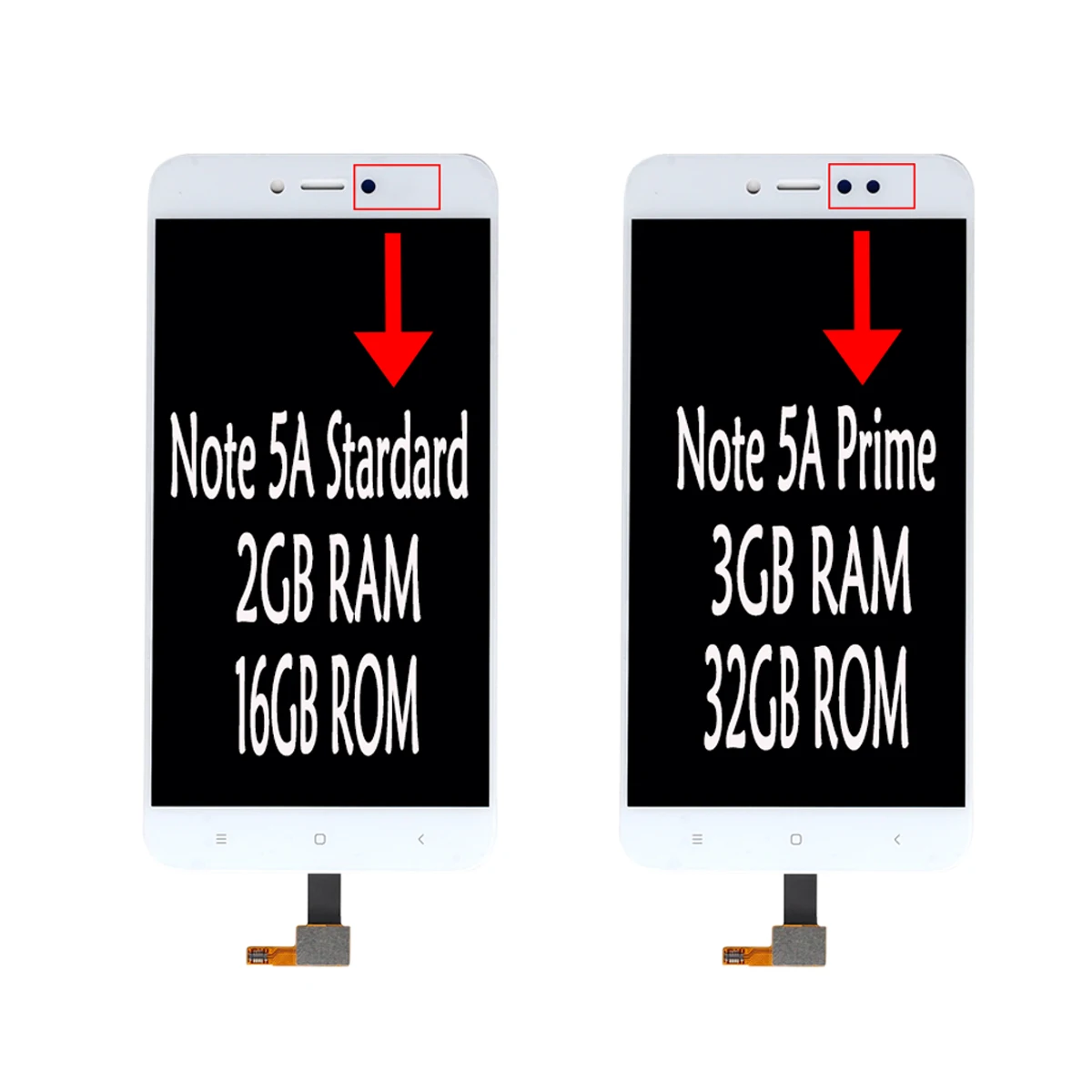 ЖК-дисплей 5 ''для Xiaomi Redmi Note 5A Prime Y1 / Lite сенсорный экран протестирован