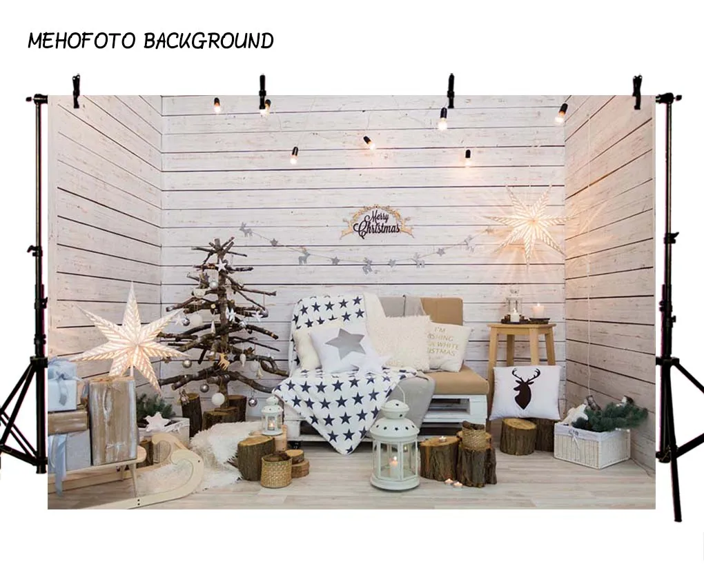 

Фотофоны Рождественский фон камин дерево зима снег окно интерьер ребенок день рождения фон для фотостудии