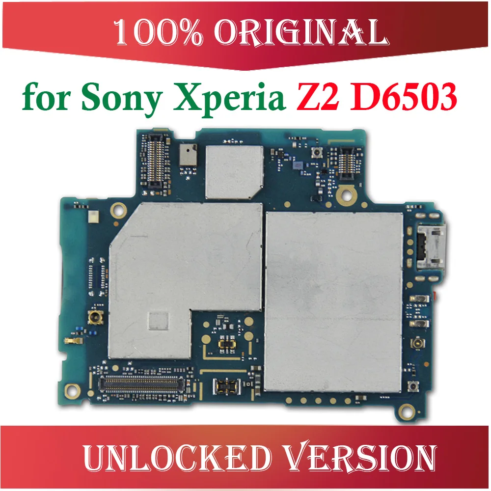 Полные Материнские платы для sony Xperia Z2 L50W D6503, оригинальная разблокированная материнская плата для sony Z2 D6503