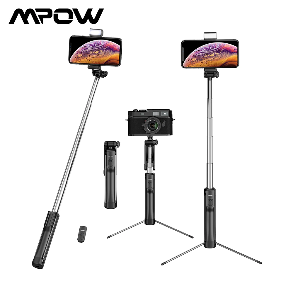 Штатив для селфи Mpow 3 в 1 универсальная Палка с дистанционным управлением уровня