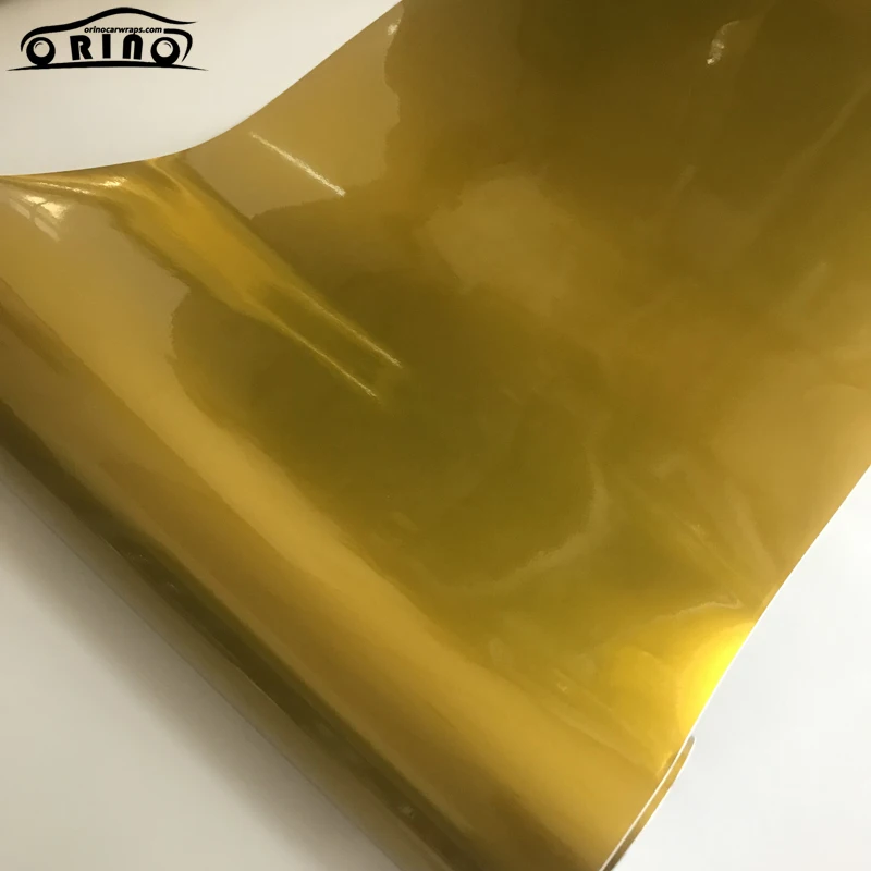 Премиум стойкий блеск Декор в виде золотистых металлических виниловая