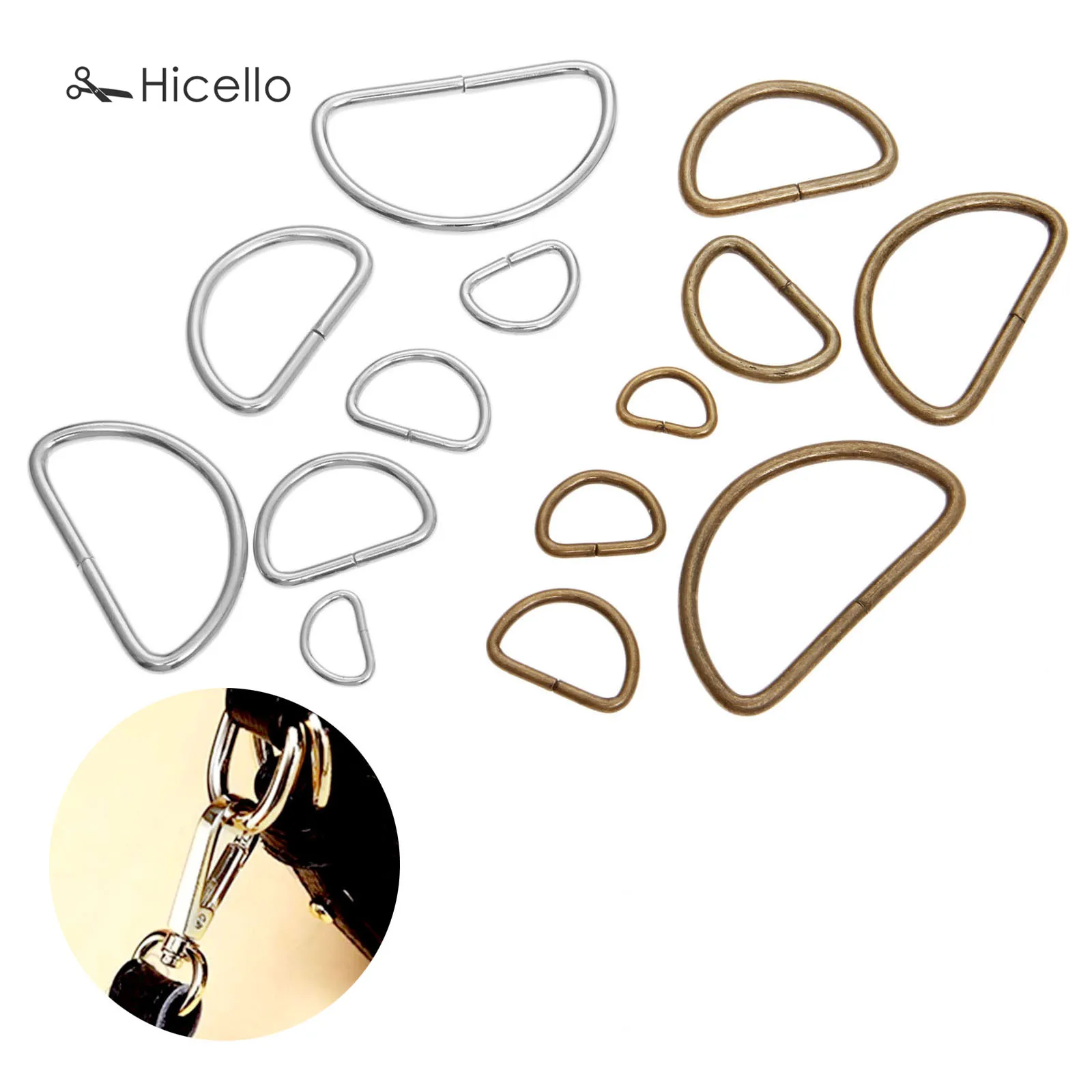 Металлические D образные кольца пряжки 20 шт./лот|ring buckle|d ring bucklegarment buckle |