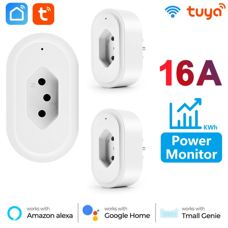 

Умная розетка с Wi-Fi и монитором, 16 А
