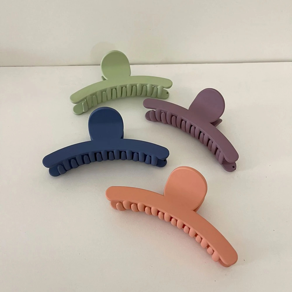 

2021 Korean New Hair Claw Barrettes For Women Fashion Girl Plastic Geometric Hollow Out Headwear Hair Accessories Crab Hair Clip