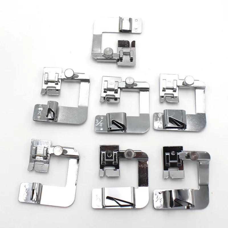 

Wide Rolled Hem Presser Foot Hemmer Paws DIY Sewing Machine Accessories for Low Shank Brother Singer Janome JUKI