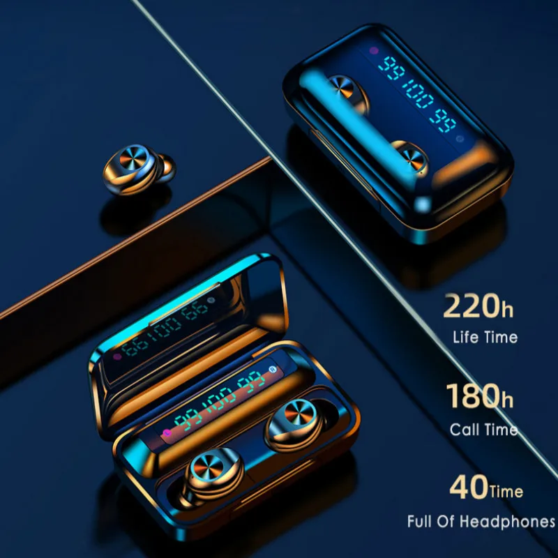 IPX7 глубина водонепроницаемый дизайн TWS сенсорный беспроводной Bluetooth 5 0 микрофон