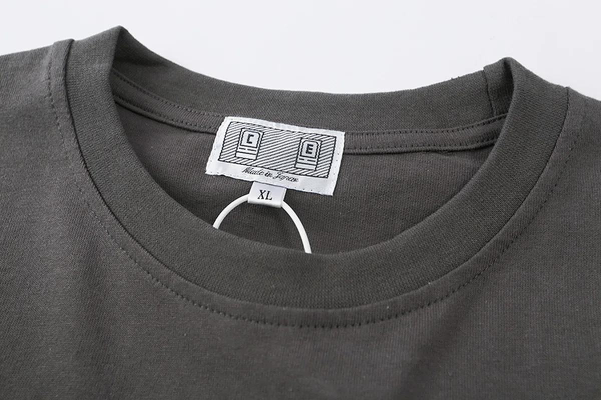 Мужская/женская футболка с вышивкой в японском стиле | Мужская одежда