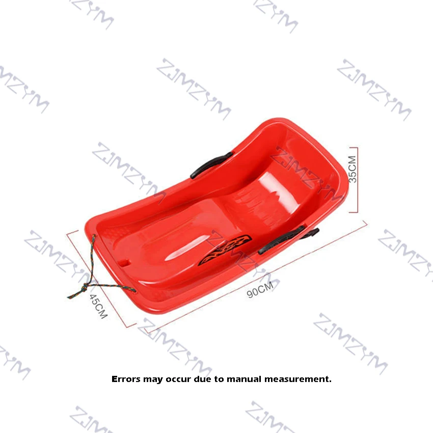 

JK1225P High Backrest Thickened Antiskid Snowboarding Adults Sand Grass Skiing Board Outdoor HDPE Sleigh Children's Snowboard