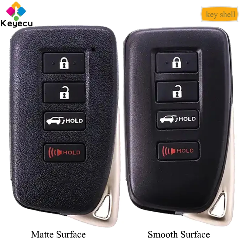 KEYECU Smart Remote Car Key Shell Чехол 4 кнопки TOY12 Uncut Blade FOB для Lexus SUV RX350 RX450h LX570 NX200T NX300 NX300H|Ключ