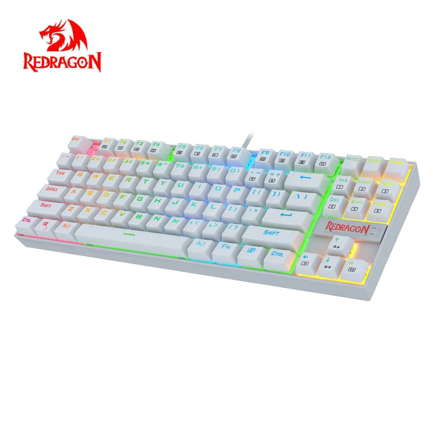 Redragon Kumara K552 RGB Backlit LED Mechanical Gaming Keyboard 60% Compact 87 Key Blue Switches For PC Gamers