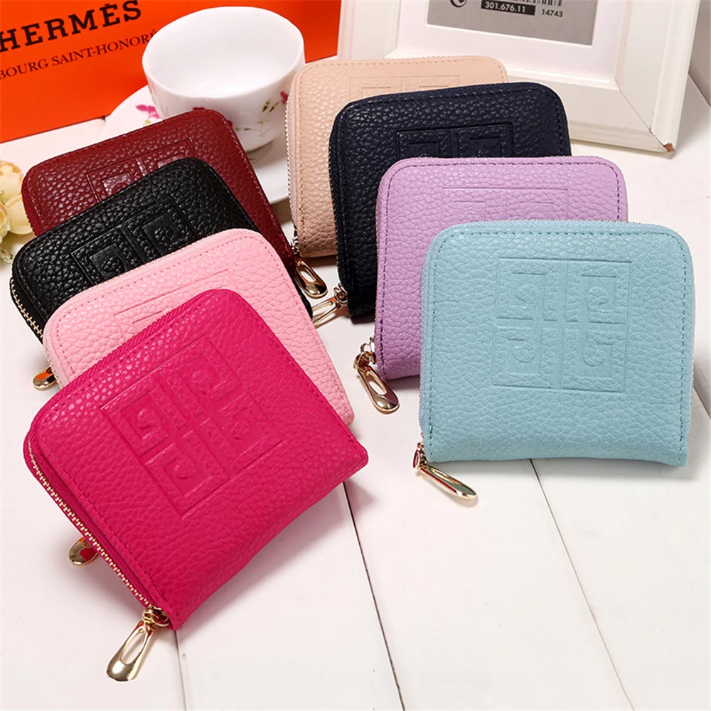 

2021 Leather Ladies Mini Multifunction Bag Buckle Coin Purse Card Holder Luxury Brand Wallet Designer Wallet