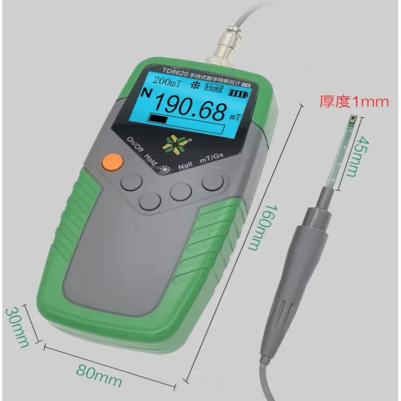NEW Permanent Magnet Gauss Meter Handheld Digital Tesla Magnetic Flux Surface Field Test 5% Accuracy. | Инструменты