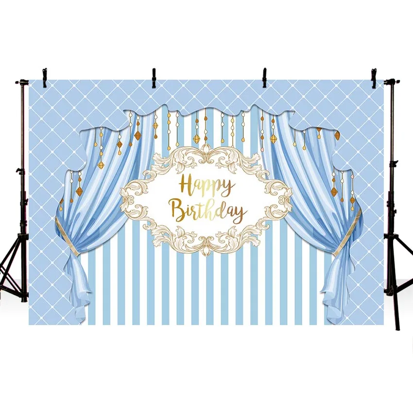 

Виниловые декорационные задники для фотосъемки с изображением цирк тент для день рождения, вечеринок звезд Party красные, синие фон для фотог...