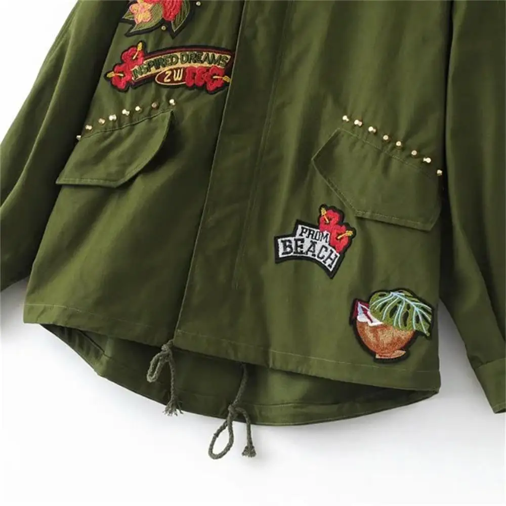 

2020 autumn new all-match long-sleeved jacket Korean fashion embroidered casual loose jacket