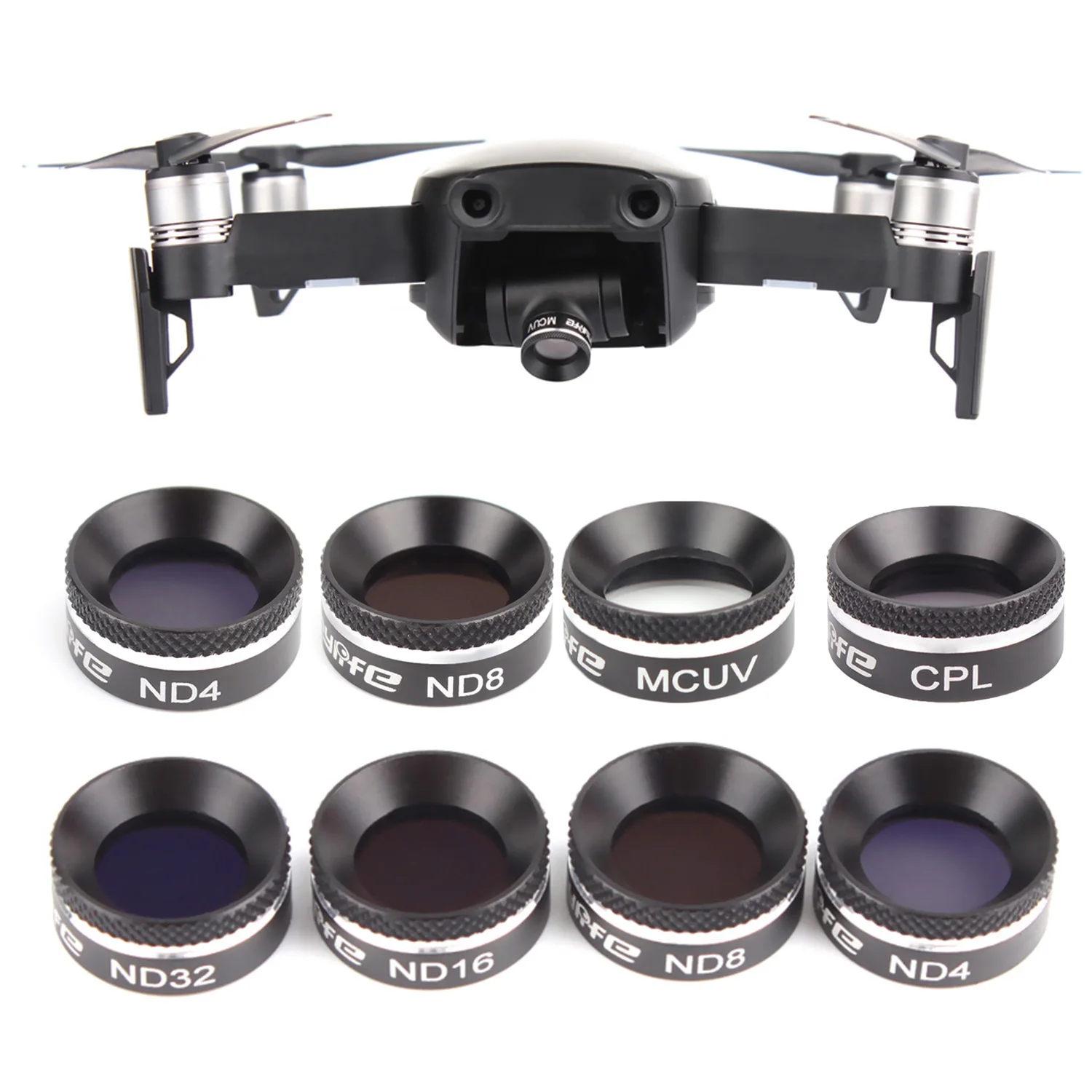 SUNNYLIFE Camera Gimbal Lens Filter MCUV CPL ND4 ND8 ND16 ND32 Sunhood Protector for DJI Mavic Air Drone Accessories|set|set droneset camera |