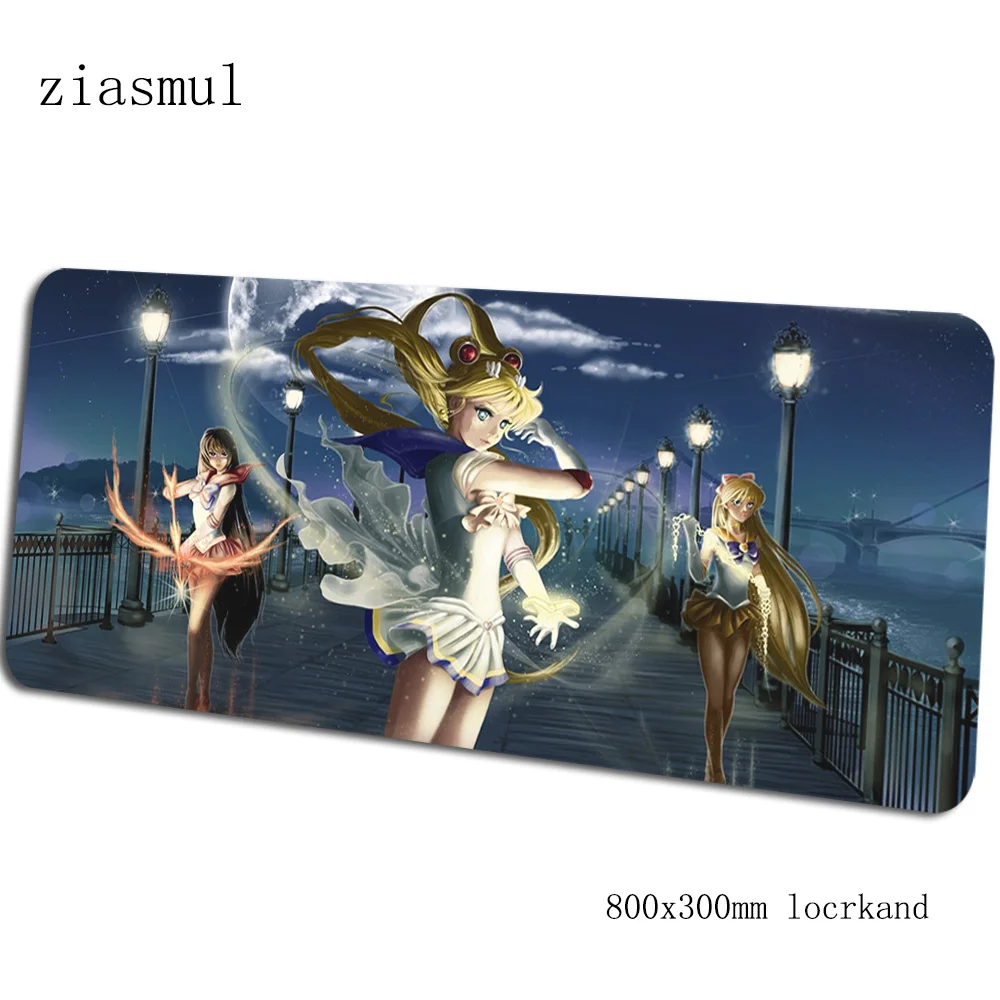 Sailor moon коврик для мыши геймер подставка для запястья 800x300x3 мм notbook коврик для мыши игровой коврик для мыши большой аниме-пэд коврик для мыши ПК настольный коврик для мыши - Цвет: pattern 3