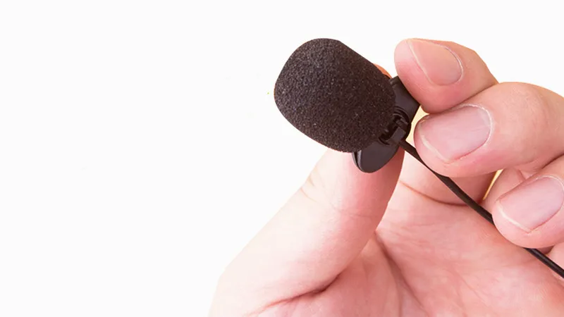 Портативная мини-вспышка с креплением на лацкане проводные стерео-микрофоны для