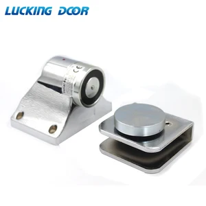 Магнитный стеклянный дверной замок из нержавеющей стали, 60 кг, магнитный дверной держатель, стеклянная дверь для туалета, подходит для большинства дверей