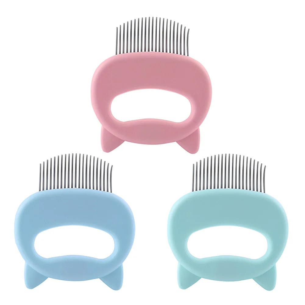 

Shell Shaped Handle Pet Massage Brush for Cat Kitten Removal Loose Hair Grooming Shedding Cleaning Comb