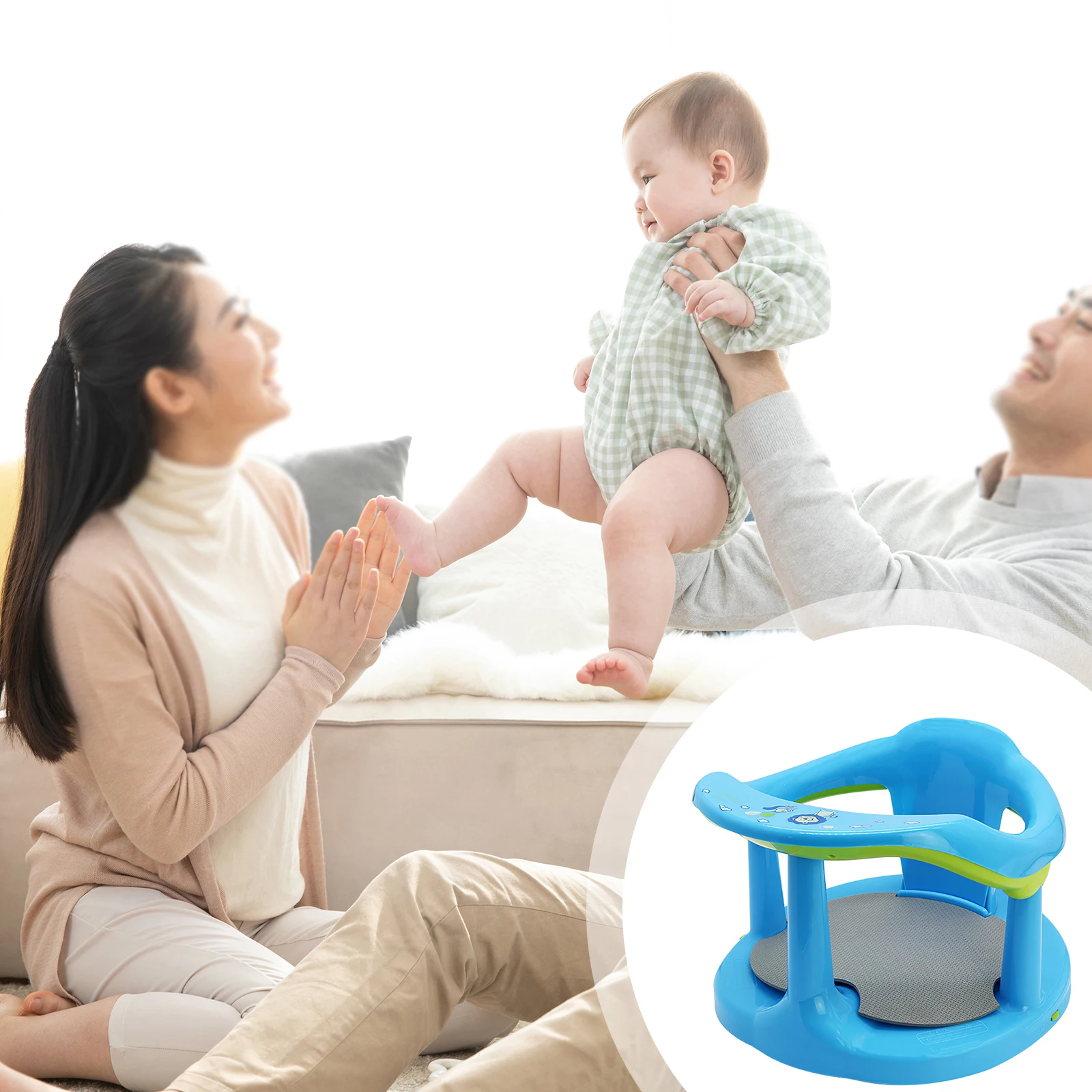 Сиденье для детской ванны Коврик сиденье безопасное нескользящее новорожденных