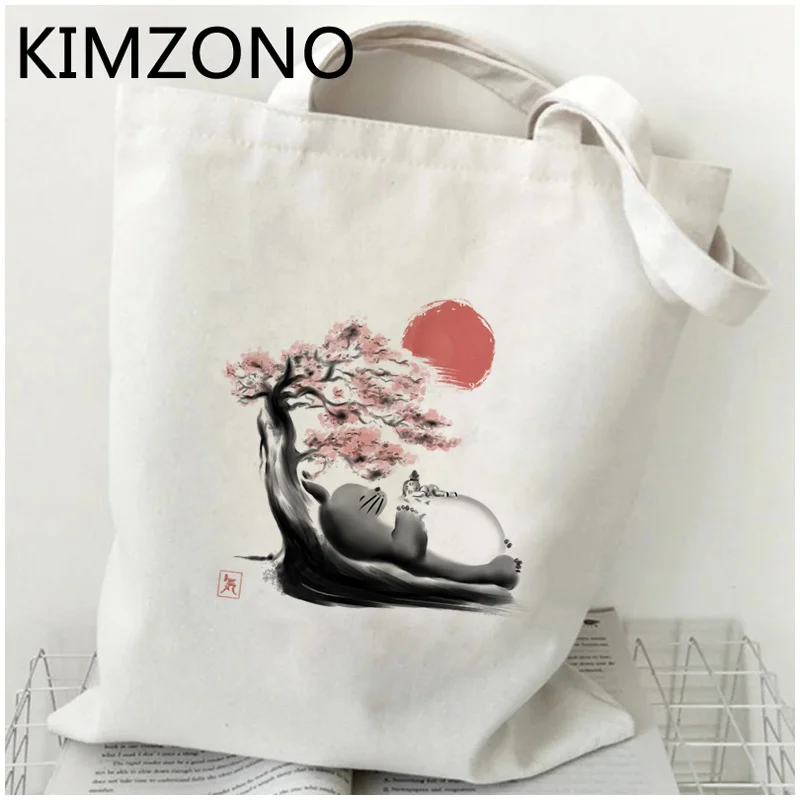 

Сумка для покупок Totoro, сумка для покупок, Холщовая Сумка, складные сумки