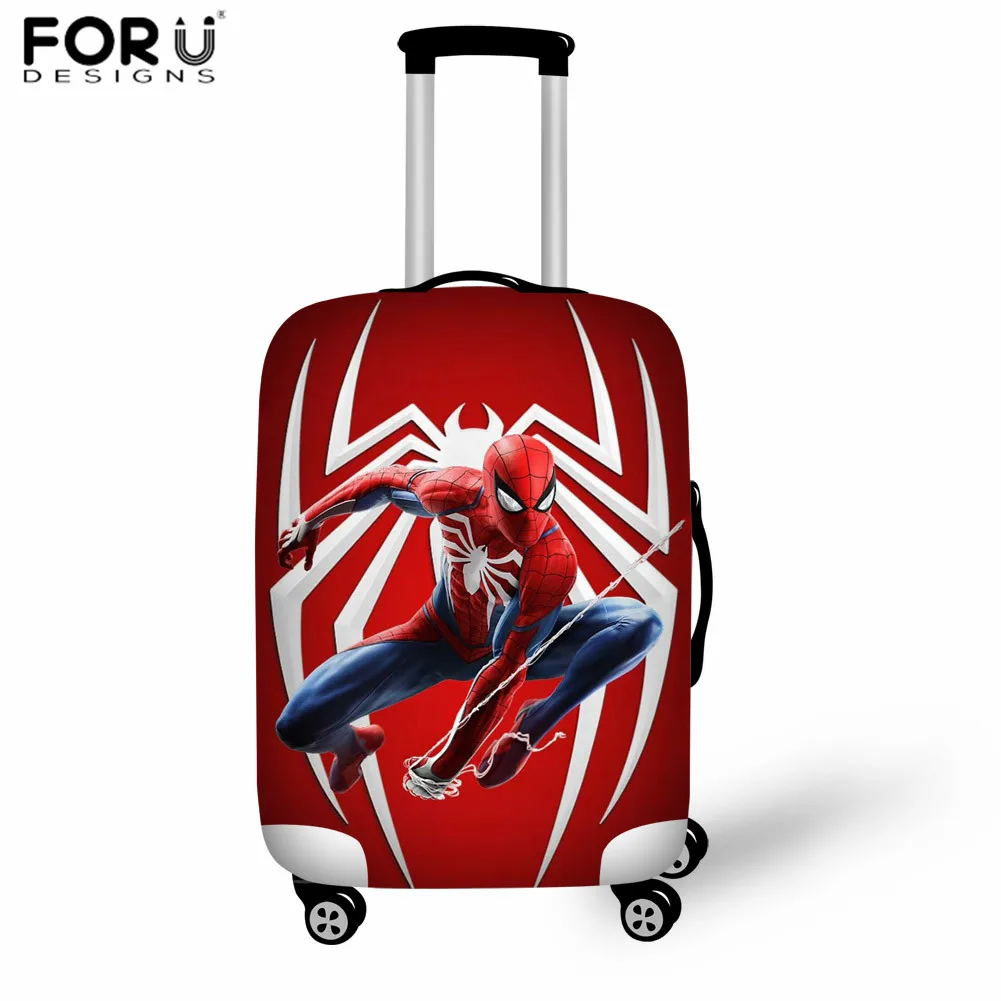 FORUDESIGNS/Эластичный Защитный чехол для багажа с рисунком суперчеловека-паука, чехол от пыли 18-32 дюймов, чехол для багажника, аксессуары для путешествий - Цвет: LH1004